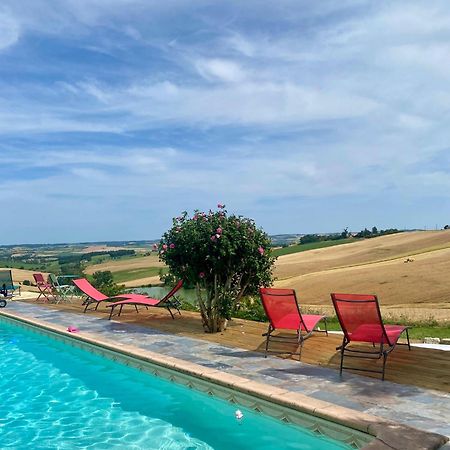Maison D'Hotes La Fezendes Miradoux ภายนอก รูปภาพ