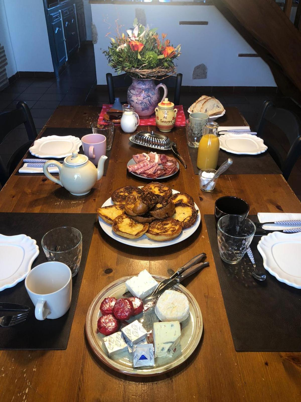 Maison D'Hotes La Fezendes Miradoux ภายนอก รูปภาพ